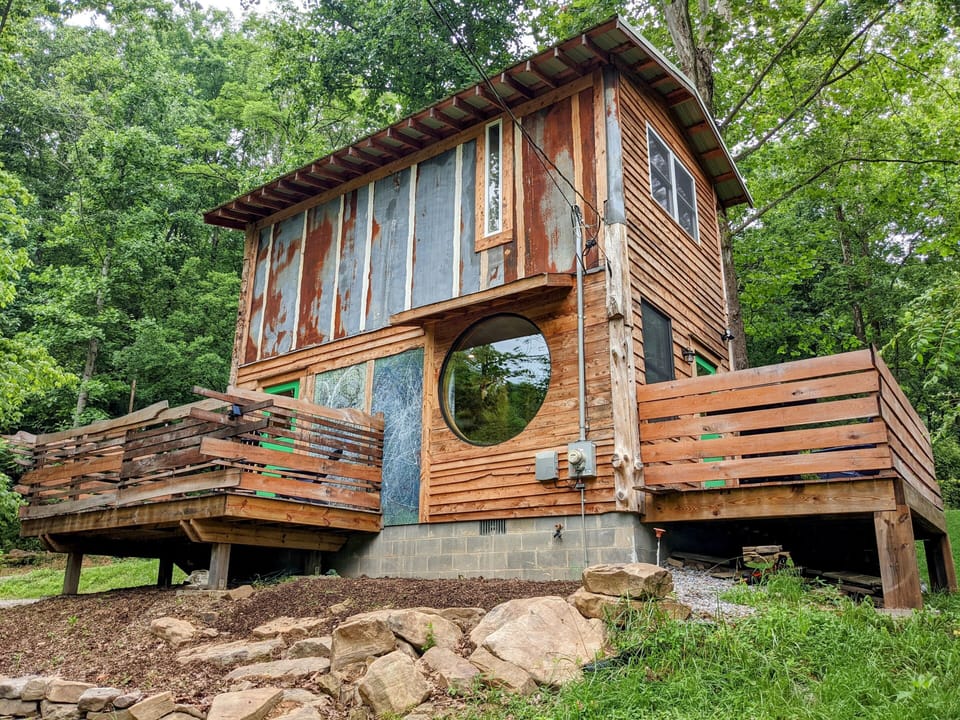 Two porches for plenty of moon gazing, grilling, and relaxing