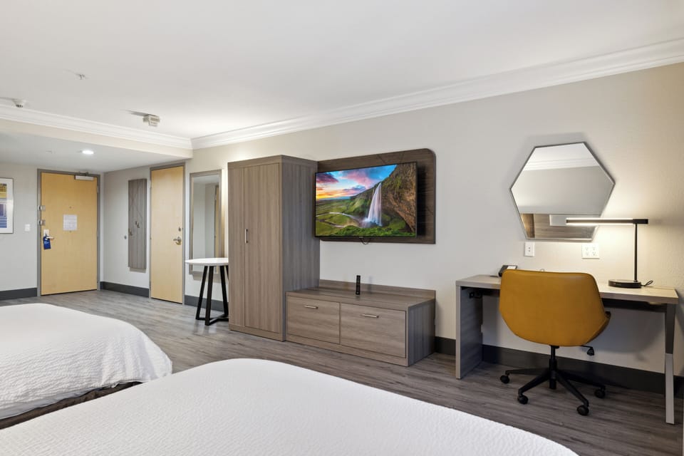 Standard Room, 2 Queen Beds, Accessible (Communications, Mobility) | Pillowtop beds, in-room safe, desk, laptop workspace