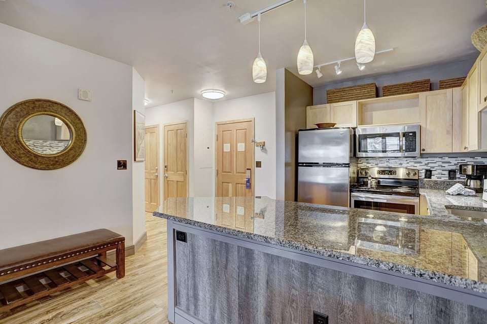 Indoors, Floor, Flooring, Kitchen, Microwave