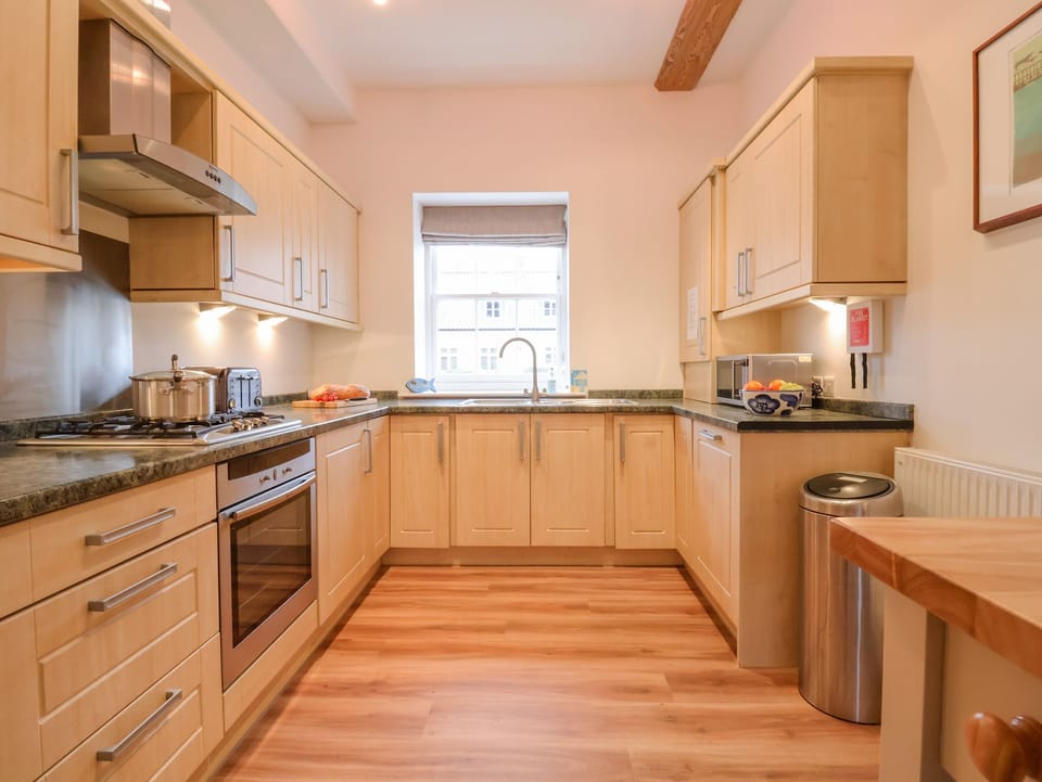 Fridge, dishwasher, electric kettle, toaster
