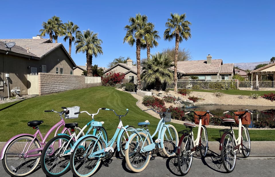 Take a stroll around the beautiful neighborhood inside Indian Palms Country Club