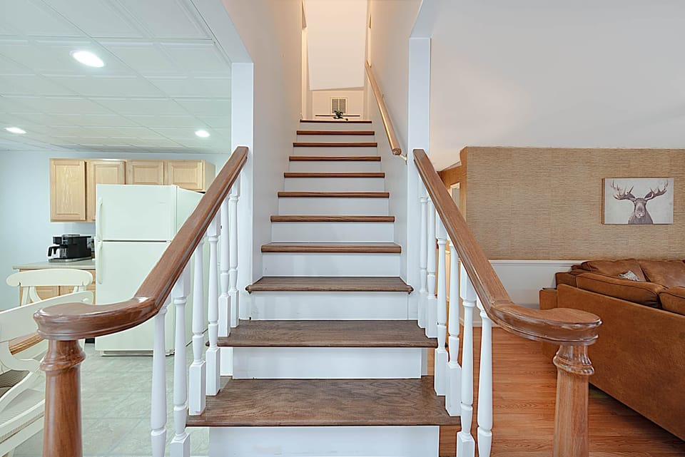 Stairs to the Upstairs Bedroom, Bathroom, and Laundry