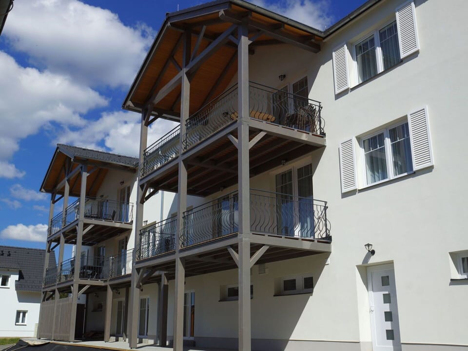 Residential Area, Facade, Home, Apartment, Balcony, Urban Design, Door, Concrete, Porch, Shade