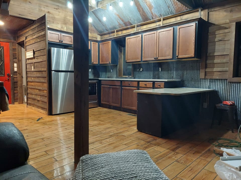 view of the kitchen from living room