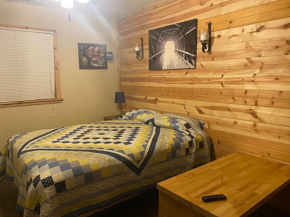 Bedroom 2 with private entrance and Queen bed