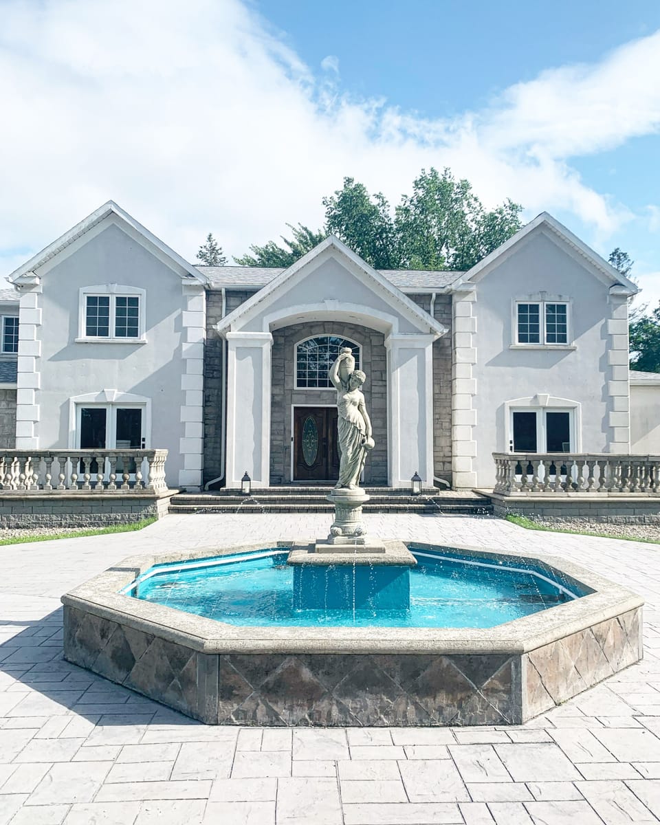 Welcome to The Mansion at Rebecca's Fountain. Your Hilltop Retreat.