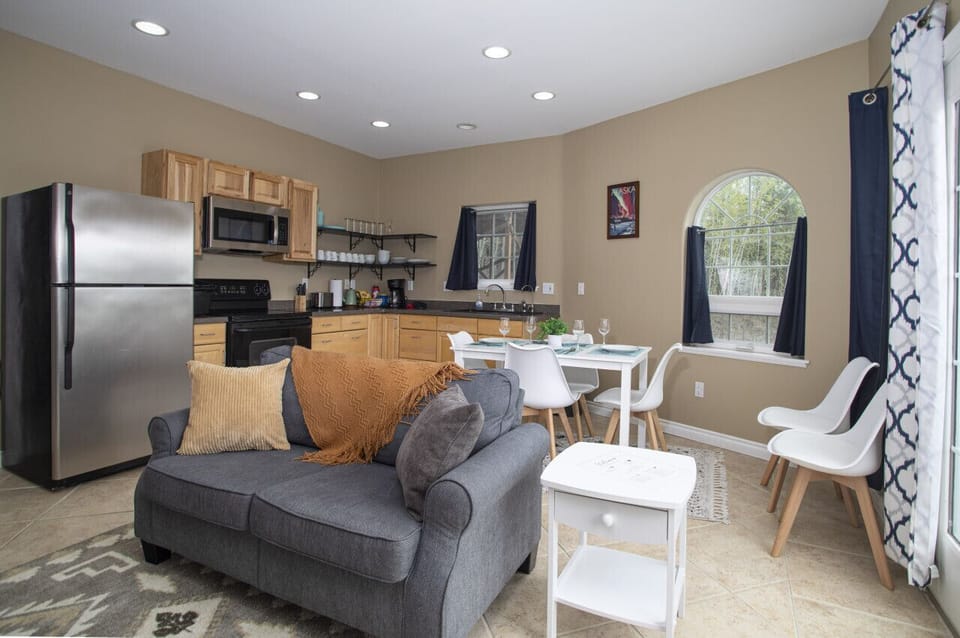 Living Room Dining and Kitchen