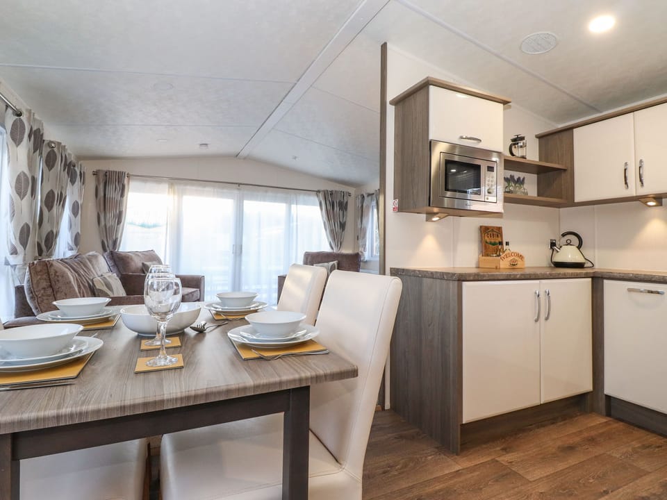 Fridge, dishwasher, electric kettle, toaster