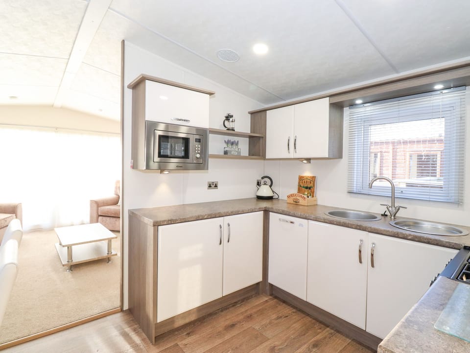 Fridge, dishwasher, electric kettle, toaster