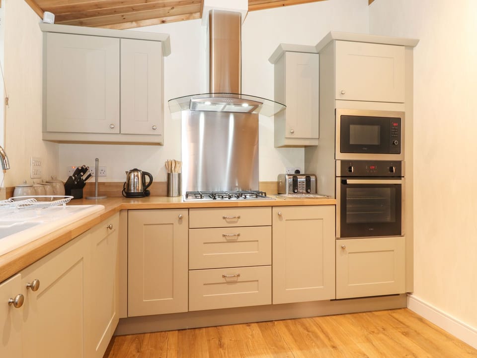 Fridge, dishwasher, electric kettle, toaster