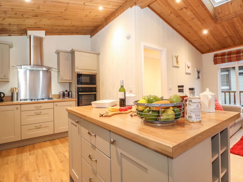 Fridge, dishwasher, electric kettle, toaster