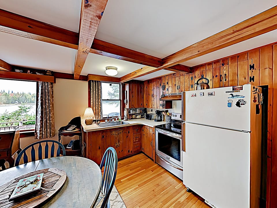 Stocked kitchen has everything you need to create delicious meals.