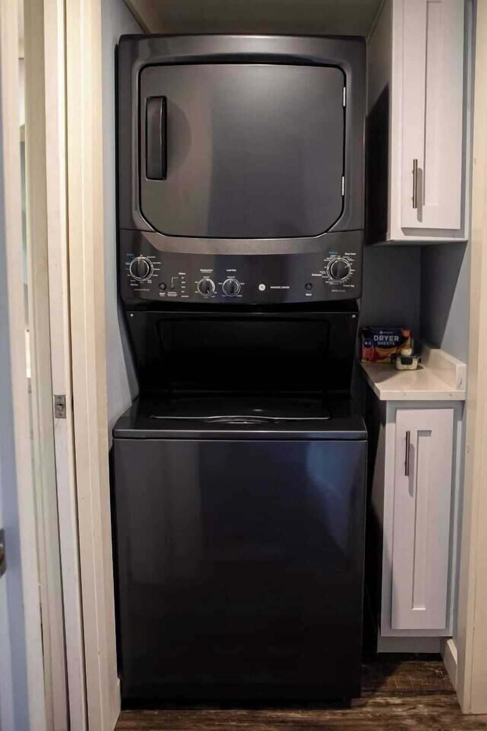 Convenient laundry area perfect for keeping your clothes fresh during your stay.