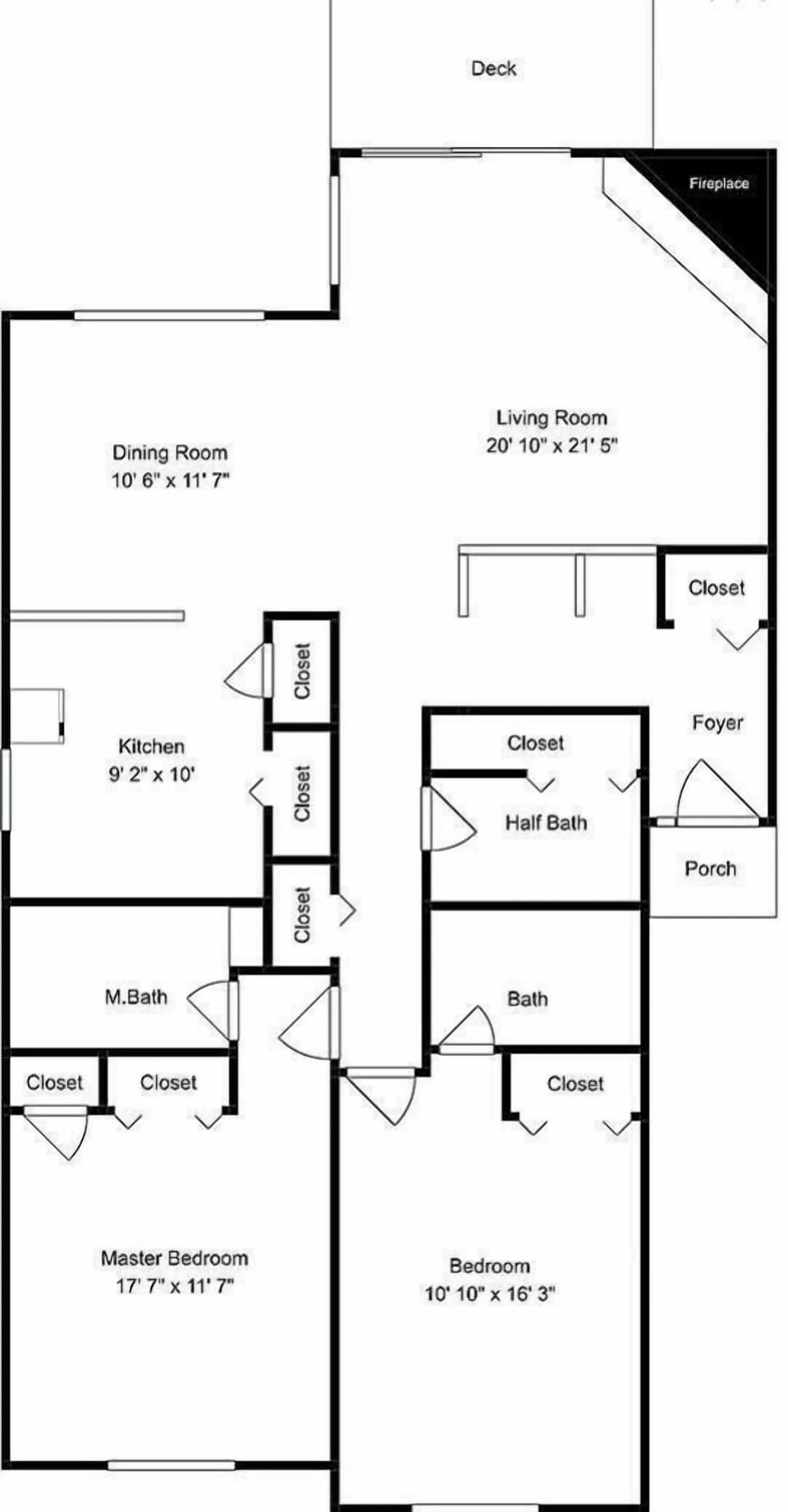 Mountain Resorts property floor plan showing the detailed layout of rooms and amenities for your stay.