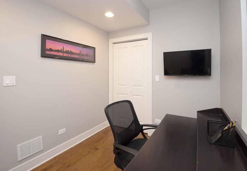 The office next to dinning area