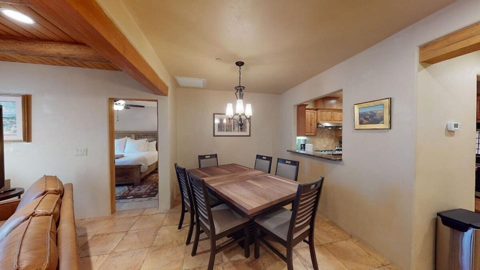 Six person dining table