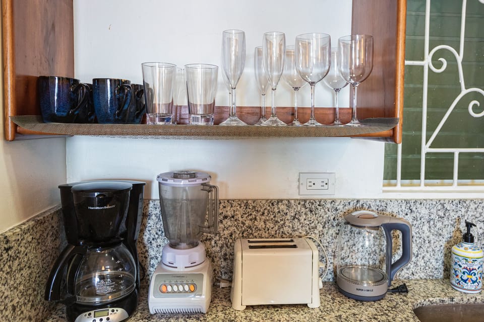 Blender for your punches, make your own coffee or tea, what about some toast?