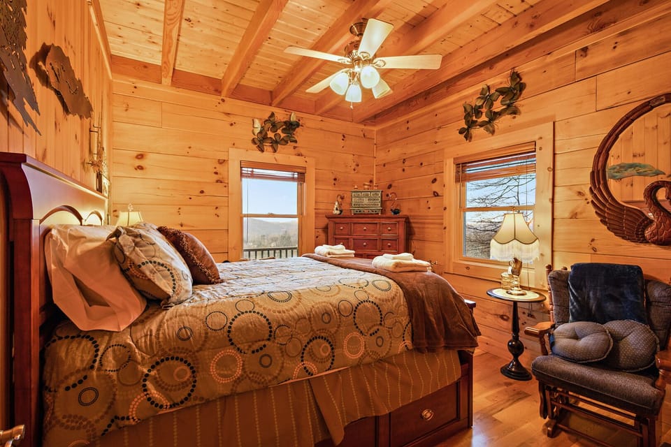 Rocking Chair and Queen Bed