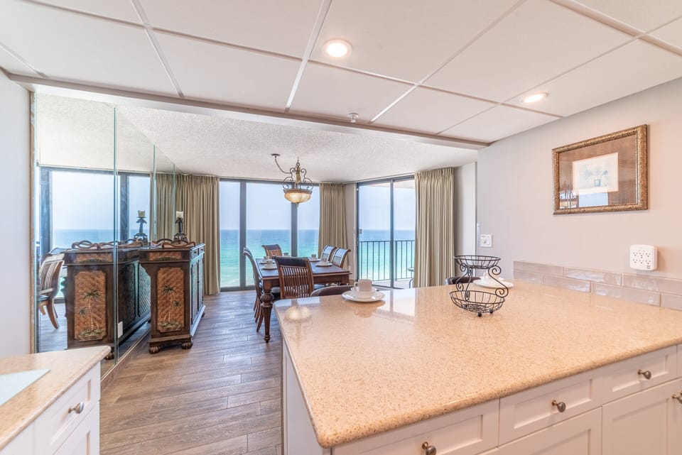 Beach views even from the kitchen!