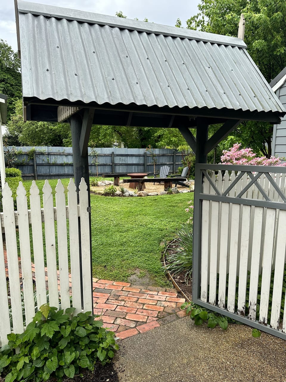 Back garden.