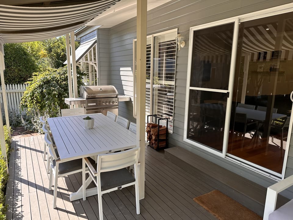 Rear deck.
