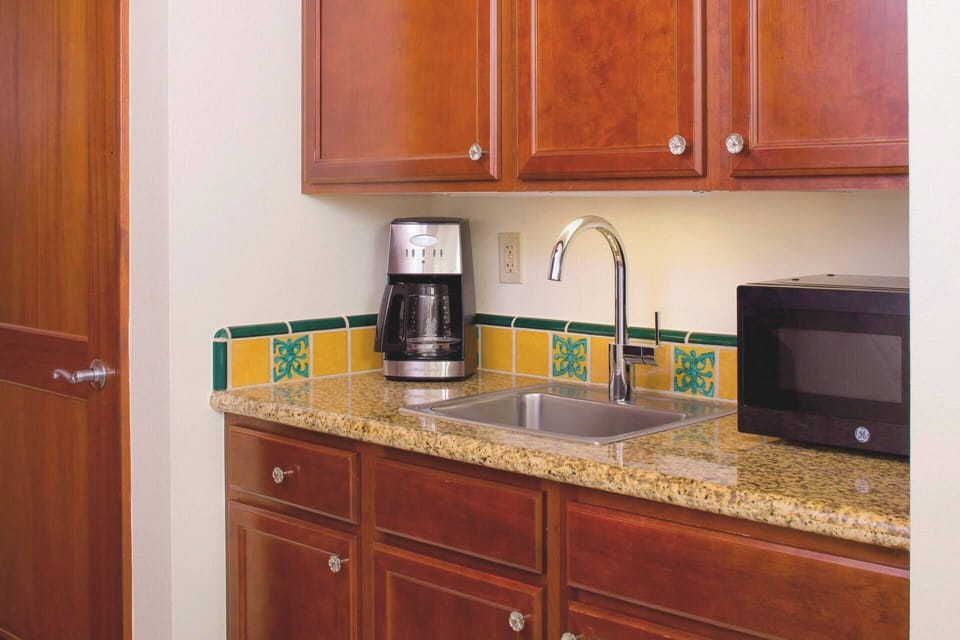 Kitchenette in guest bedroom.