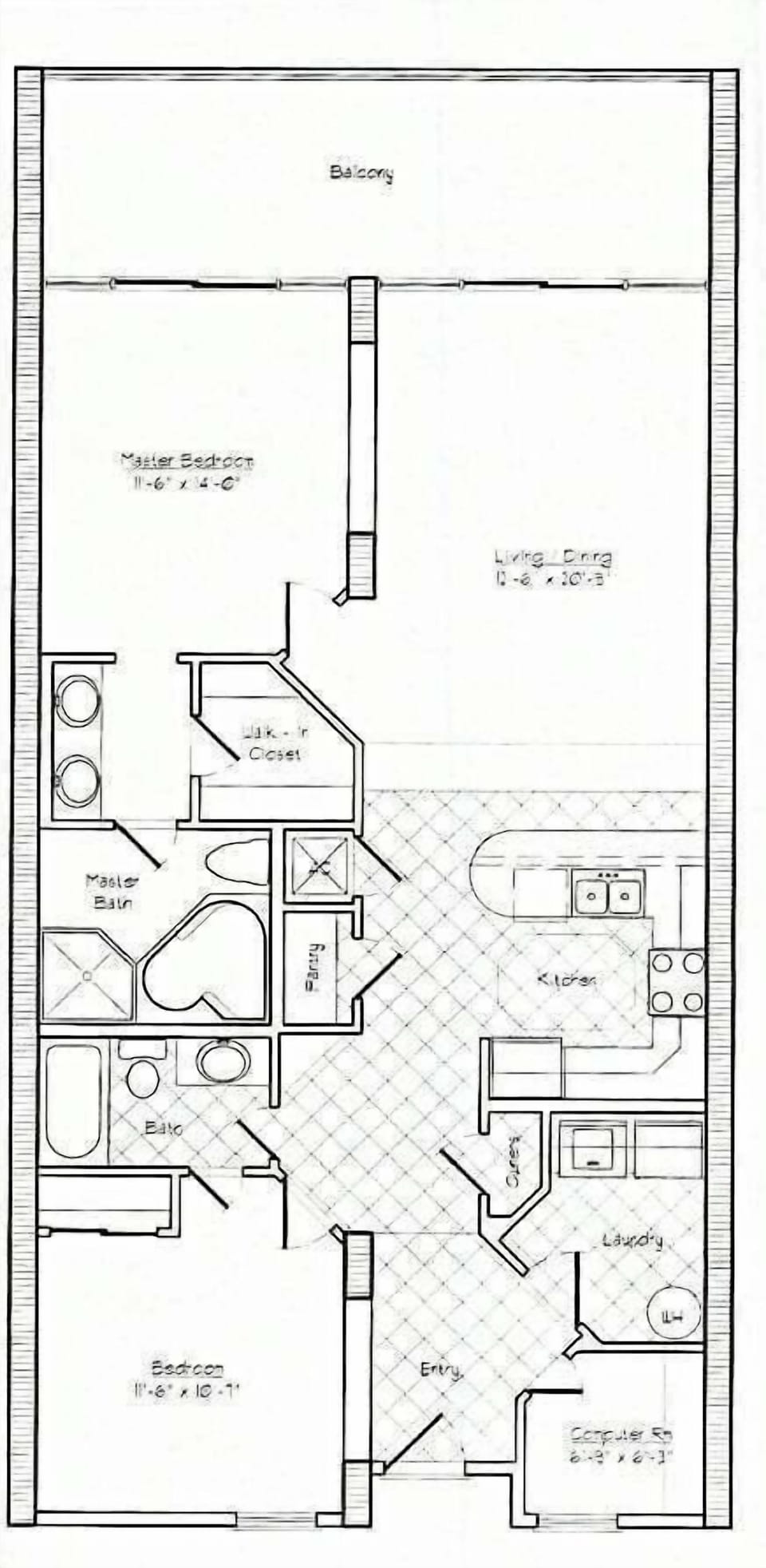 Condo, 2 Bedrooms | Floor plan