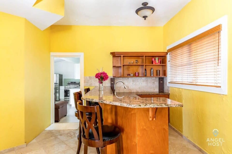 Start your mornings at this cozy breakfast bar.
