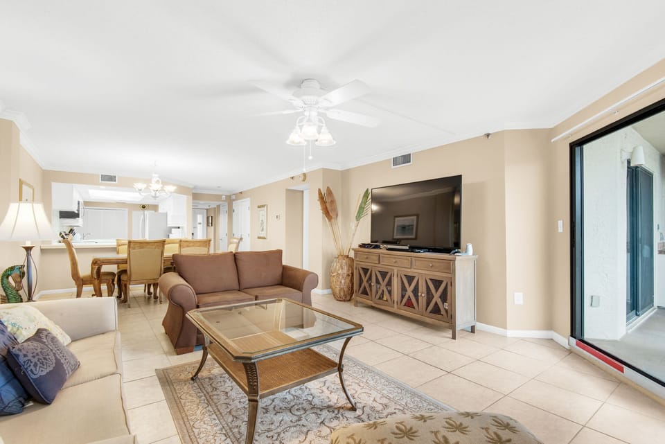 Relax and enjoy a movie on the flat screen