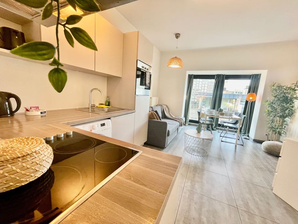Apartment, 1 Bedroom | Private kitchen | Fridge, oven, stovetop, electric kettle