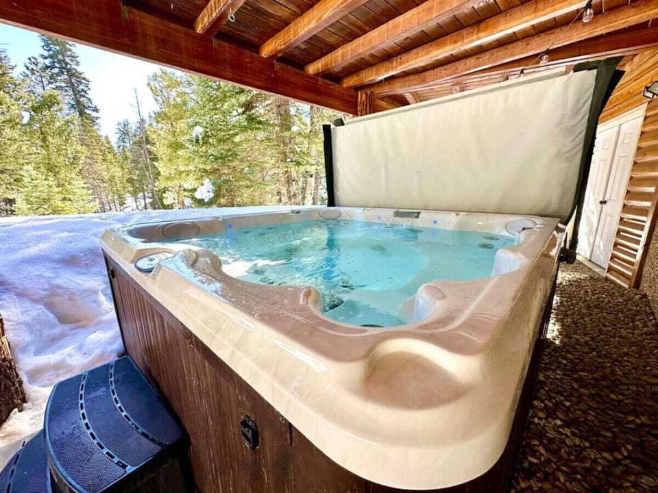Unwind in our inviting jacuzzi, the perfect spot to soak and relax.