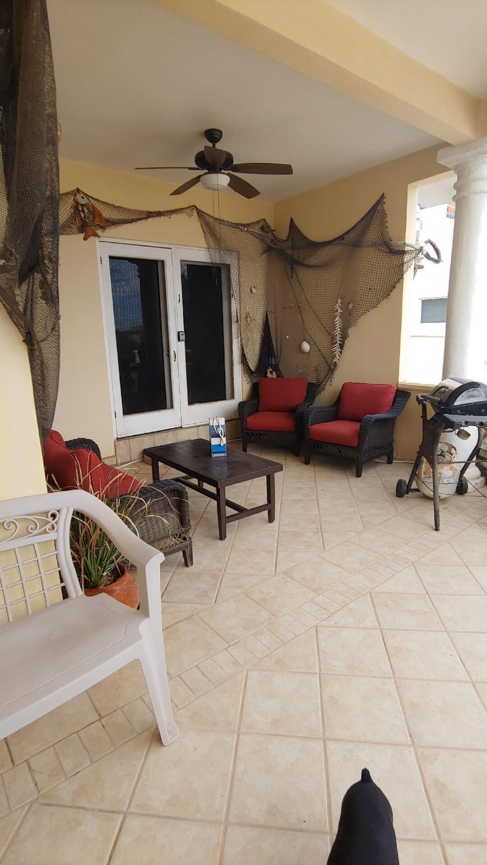 PATIO VIEW.
