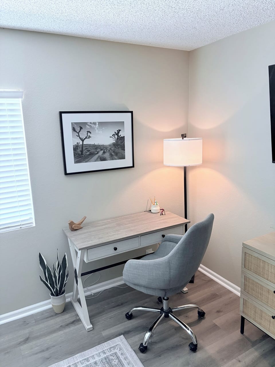 Dedicated work area in Primary Bedroom