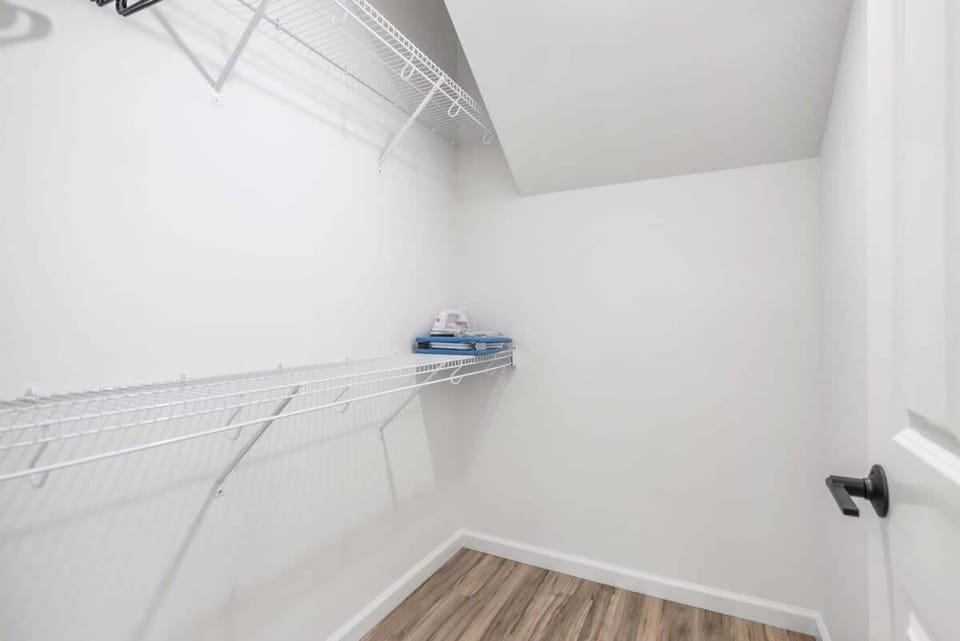 Convenient closet space to keep belongings tidy