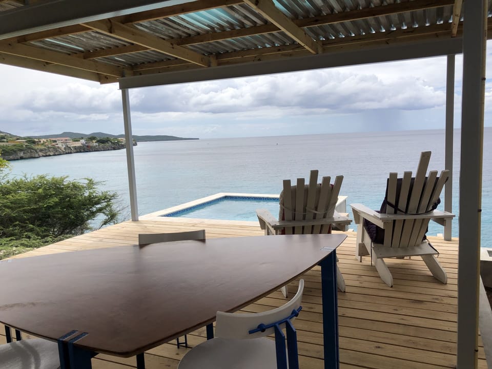Your covered deck faces west for amazing sunsets.