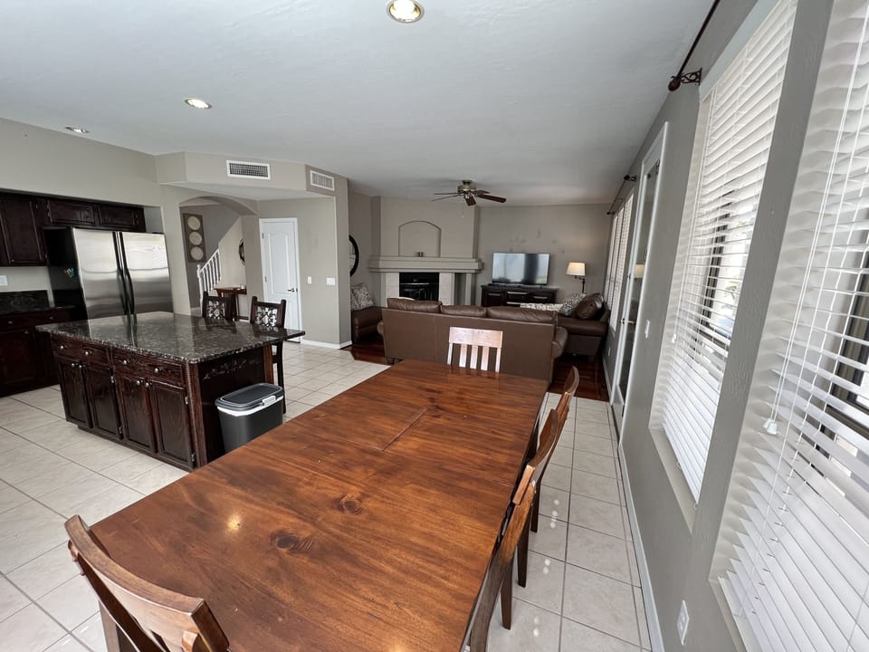 Kitchen into Family Room