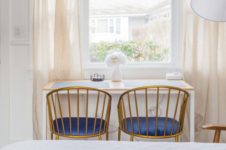 Designated dining area perfect for enjoying a meal or working from your laptop!