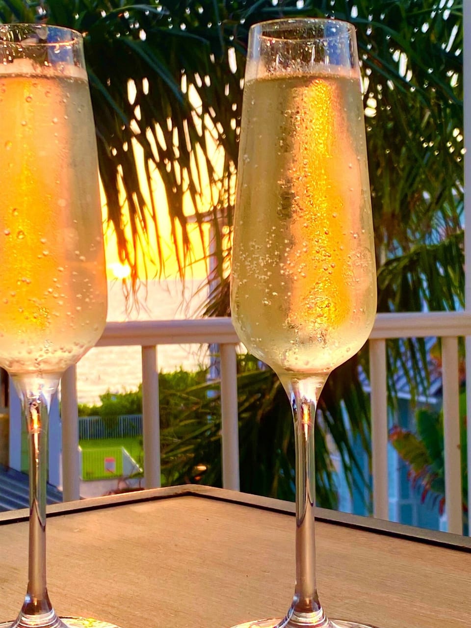 Sunset Drinks on the balcony