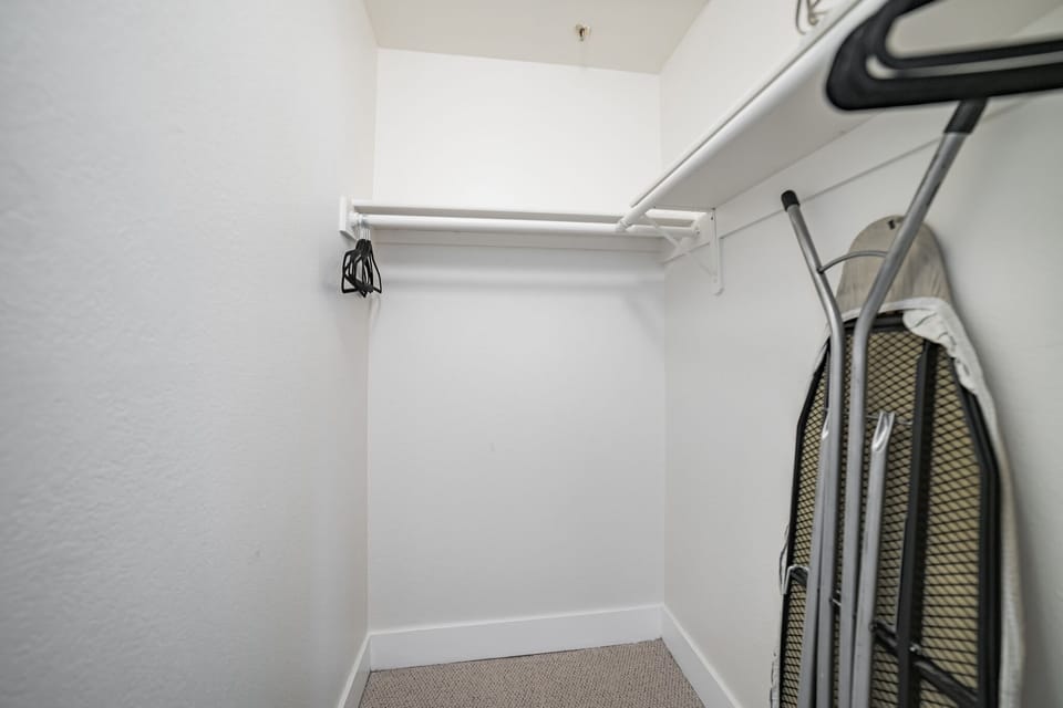 Organize and unwind—ample closet space for a clutter-free and relaxing stay.