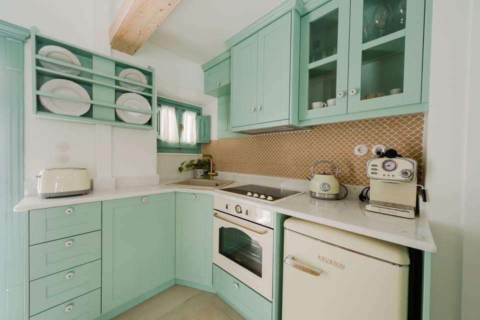 City House | Private kitchen | Espresso maker, coffee/tea maker, electric kettle, paper towels