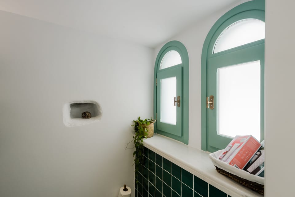 City House | Bathroom | Shower, designer toiletries, hair dryer, towels