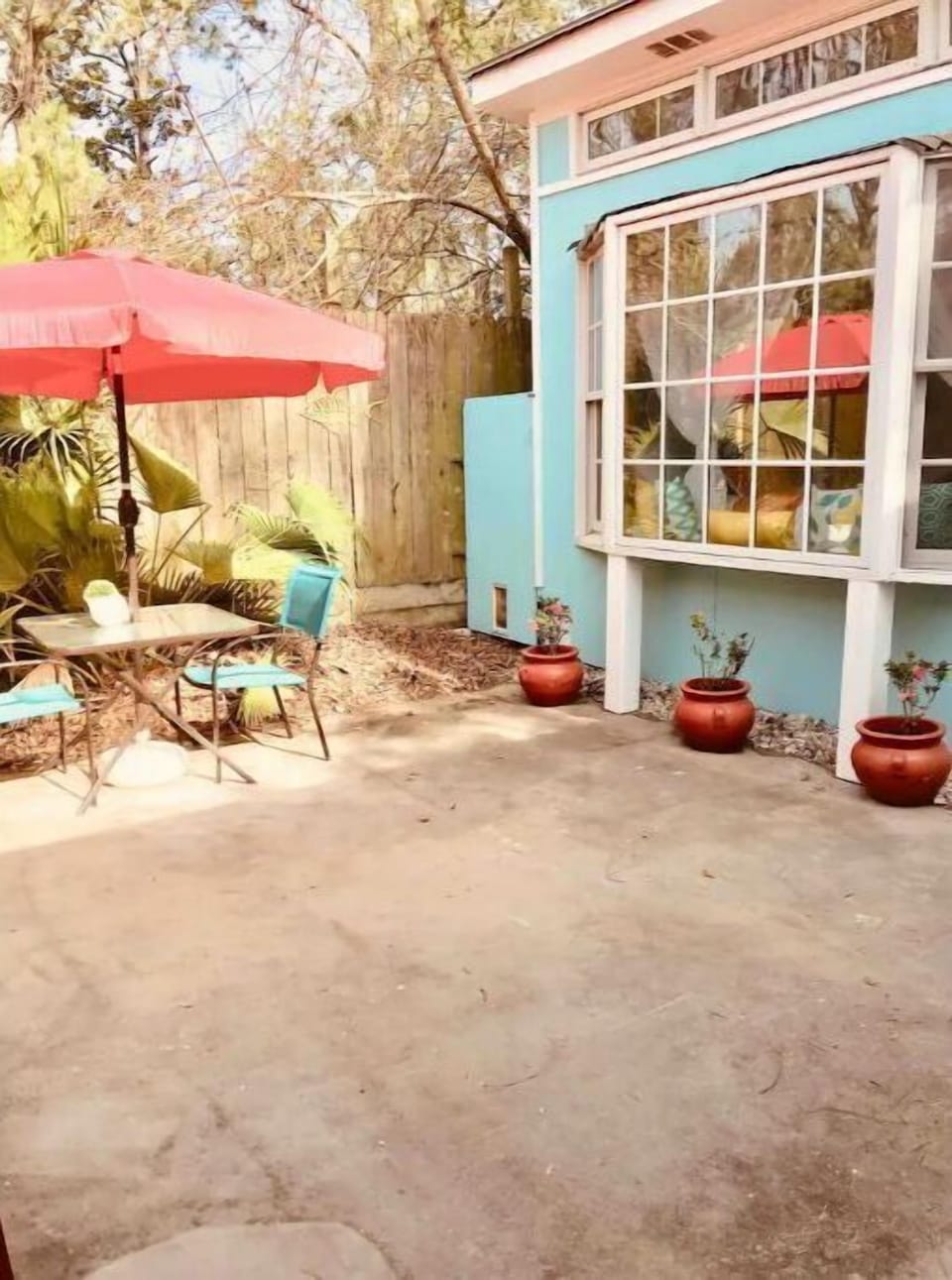 Private backyard
