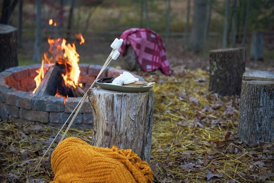 Fireside s'mores and ghost stories