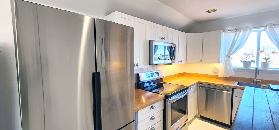 Kitchen off of LR. All new appliances with induction cooktop.