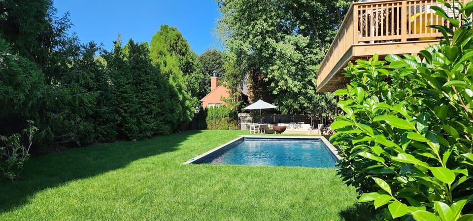 Fully fenced back yard