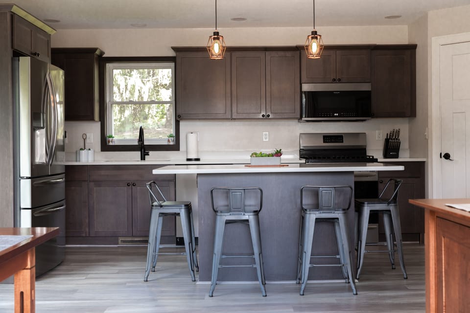 Barstools for an additional 4 guests