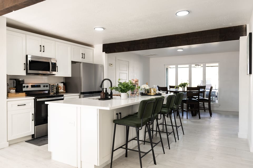 Our large and fully updated kitchen!