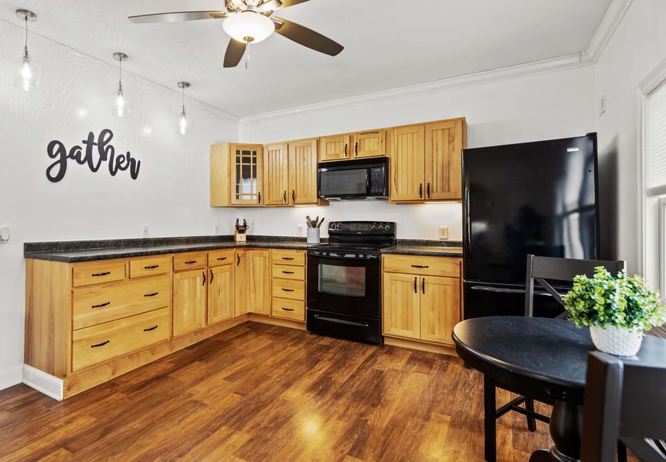 Gather in a spacious kitchen that comes with everything you need!
