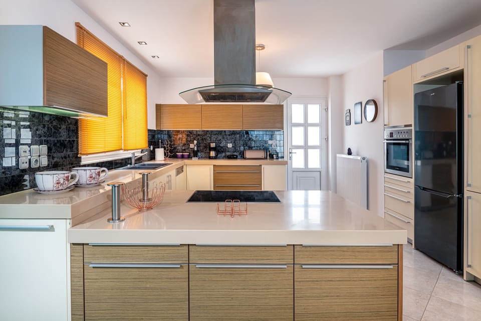 Family Villa | Private kitchen | Espresso maker, coffee/tea maker, electric kettle