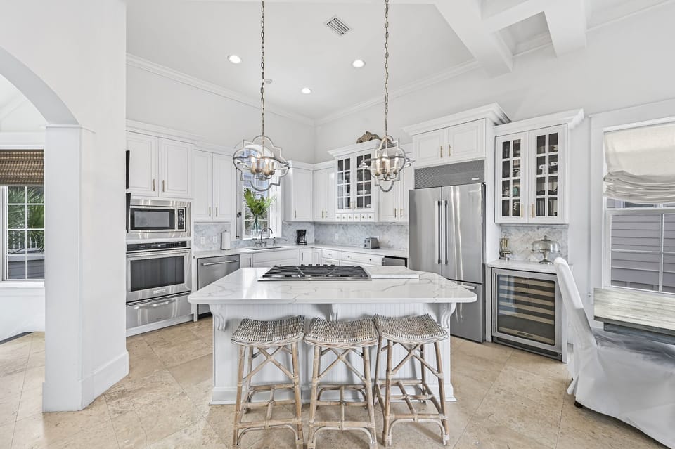 15 Mathis Cove - Inlet Beach - Second Floor - Open Concept Living/Dining/Kitchen Area